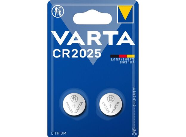 CR2025 3,0V BATERIE BUTON LITIU VARTA 2 BUC IN BLISTER